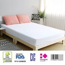 오토데코 방수 매트리스커버 베개커버 밴드형 지퍼형 라텍스용 사계절