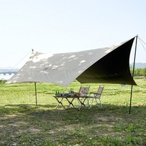 모비가든 캠스존 핵사 캠핑 타프 스킨 글램핑 비치 피크틱 그늘막 JT440 블랙코팅, 440cm, 라이트그레이
