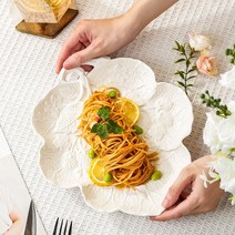 세라믹 수입 유럽풍 접시 디저트 샐러드 브런치 파스타 이케아 빈티지 쓰임 아울렛 브랜드 매장 프랑스 브런치 플레이트, E