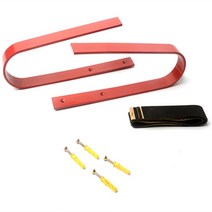 보드부품 벽걸이 스노우보드 벽 디스플레이 랙 스키 실용적이고 튼튼한 브래킷 보관함, [01] 빨간, 01 빨간