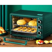 25L 미니 오븐기 베이킹 전기오븐 제과 제빵 1000W, 그린