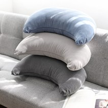 나나베딩 순면 반달쿠션 미용실쿠션 바나나, 블루(솜포함)