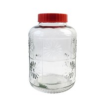 대신 담금주병 유리병 매실병 과실주병 원형 7.2L, 1개