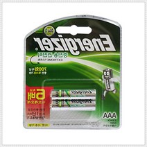 충전용전지 건전지 충전건전지 1.2V 2알카드포장 충전지 AAA 충전기 에너자이저, 단품, 단품