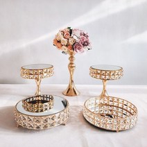 케이크스탠드 3단 2단 트레이 디저트 스퀘어 크리스탈 컵케이크 랙 생일 케이크 스탠딩 플레이트 한 벌 당 3 개-11 개296111, 5pcs in set_2