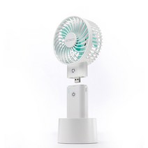 엑타코 USB 휴대용선풍기 7000mAh, X7000, 크림화이트 + 민트(날개)