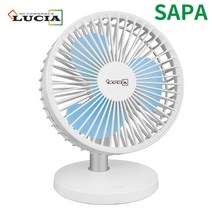 루시아 탁상용 충전식 무선 선풍기 15cm LSF-1109U, 혼합색상