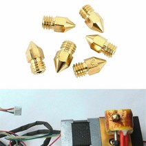용접 부품 CO2 토치 재료 0.1-1.0mm 3D 프린터 황동 노즐 Mk8 압출기 프린트 헤드 레터링 인쇄 액세서리, 02 0.2mm