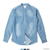 커플 시밀러룩 차이나카라 청남방 셔츠