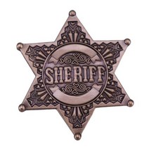 경찰계급장 견장 빈티지 와펜 보안관 배지 브로치 옷깃 핀 부정부 지사 카운티 경찰 의상 카우보이 기념일 선물용 명예 메달