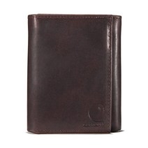 Carhartt mens Trifold Wallet Durable for Men Available in Leather and Canvas Styles Wallet Nylon