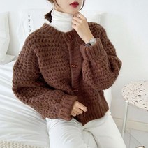 가디건 자켓 JACKET 여성 코디 재킷 코튼 빅사이즈 원피스위에입는 검정 5xl 120 니트 쟈켓 잠바