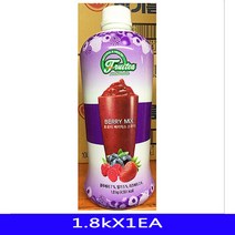아그라나프루트코리아 BW3F0E0BB 카페재료 스무디 베리믹스 식재료 1.8kX1EA 업소용 대용량 세미 과일주스 베라믹스 식자재 과일 야채음료, GD 1