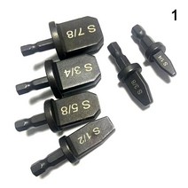 에어컨 스웨이징 로터리 도구 세트 1/4 인치용 육각 생크 임페리얼 튜브 파이프 확장기 지원 6, 01 1