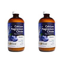LifeTime 하이포텐시 칼슘 마그네슘 비타민D3 블루베리맛 액상형 473ml X2팩, 16ml, 1개