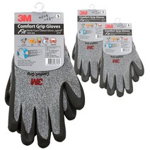 3M 컴포트 그립 다목적 장갑 스몰, 멜란지 그레이, 3개입