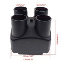 캠핑카제작부품 악세사리 42607590mm 공기 배출구 통풍구 커버 2kw5kw 공기 디젤 주차 히터 부품 webasto 히터 자동차 트럭 버스 캐러밴, 2kw 4 구멍 42mm
