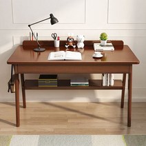 고급 원목 미니 1인용 학생용 사무용 컴퓨터 책상, 화이트