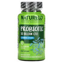 NATURELO (내추렐로) NATURELO 프로바이오틱 500억 CFU 지연 방출 캡슐 30정, 5개