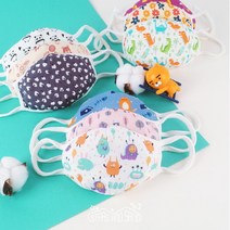 별과모래 봄가을 유아동/키즈 면 캐릭터 입체마스크, 봄가을용 마스크 영아용:19.코코파인