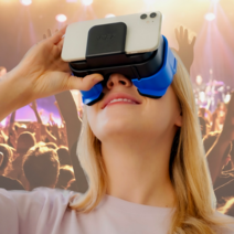 VREZ 1 VR 헤드셋 HMD 초경량 고급렌즈 접이식 휴대편리