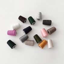 슬로우모먼츠 캐시미어 니트 연결실 - 대바늘 가디건 얇은 봉제실, 딥그린