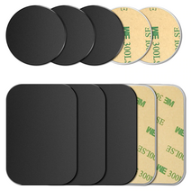 메탈플레이트 마그네틱 자석 스틸 스마트폰 거치대, 원형블랙