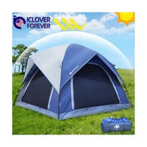 AYAMAYA 4인 캠핑 텐트 돔 방수 더블 레이어 가족 태양 캐노피 쉼터 대형 Camping Tent