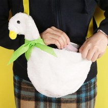 인싸 오리 가방 크로스백 인형 슬링백 귀여운 특이한 선물 템 모양