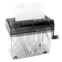 Mini Hand Shredder Portable Paper A6 Manual Documents Cutting Tool Home Office Desktop, 01 민트