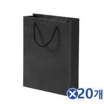 FCX762588쇼핑백 마트장바구니 블랙 무지 19x26cmx20개 세로형, 1