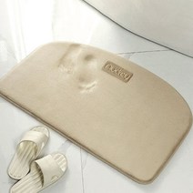 오드리 메모리폼 욕실 주방 발매트, 베이지 40cm × 60cm