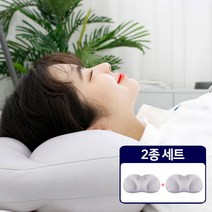 생활백서 잠이솔솔 라벤더 기본 베개, 화이트 + 네이비