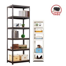 [폴던스랙] 150 80 높이 120 (cm) 6단 코팅상판 무볼트 철재 앵글선반, 화이트앵글