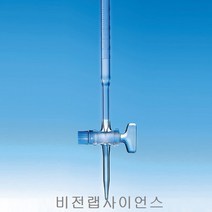 비전랩사이언스 유리 콕크 뷰렛 투명 뷰렛 25ml, 1개