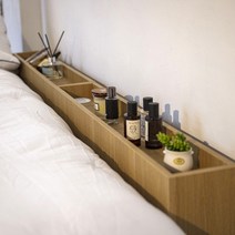 우드톡 틈새 테이블 와이드900 침대 해드 사이드 테이블, 900 X 300, 오크