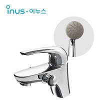 [동서 이누스] G-0511 원홀 샤워기 겸용 세면기 수전(메탈호스 샤워헤드 설치부속포함)/ G0511