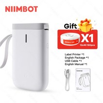 라벨프린터 라벨기 라벨인쇄기 d30s 님봇d110 라벨메이커 님봇d11 네임스티커라벨기 스티커기계 lw-k200bl niimbot pt-p300bt, d11 화이트