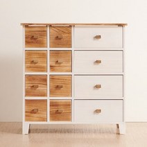 J203 오동나무 원목 4단 12칸 서랍장 1color서랍장 4단서랍장 다용도서랍장 거실서랍장 서랍 12칸 거실가구 원목서랍장 원목서랍 오동나무, 내추럴