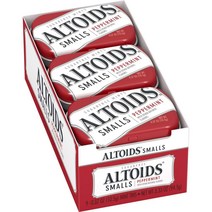 Altoids Smalls 윈터그린 무설탕 민트 0.37 온스(9개 팩), 박하