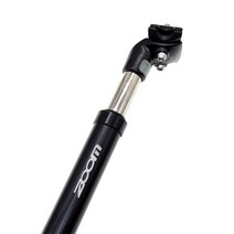 ZOOM 자전거용 서스펜션 싯포스트 블랙, 31.6mm