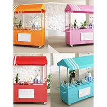 플리마켓 가판대 이동식 접이식 바퀴 이동 매대 노점, 상세 페이지 참고, 블루 170x60x200CM