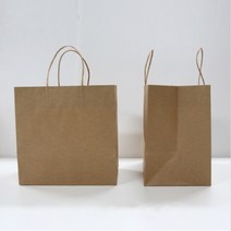 천운패키지 크라프트 종이쇼핑백(중) 1묶음, 50장