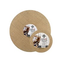 피닉스 황마 캔버스 원형 15x15cm 30x30cm, 면천