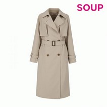 [엔터식스]SOUP 더블버튼 벨티드 트렌치 코트 SA3BB30SA3BB30