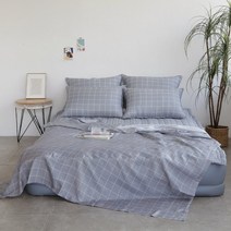 쿼드라 체크 풍기인견 이불세트 SS 여름이불 호텔이불 냉감이불 국산이불 침구세트 호텔침구