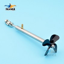 선외기엔진 모터 보트 4mm 보트 샤프트 + D50mm 4 블레이드 프로펠러 카단 조인트 RC 전기 미끼 용 그리스, 36 L35cm 036-4x6mm