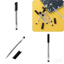 1P 사무용 볼펜 검정심 크로스볼펜 얇은볼펜