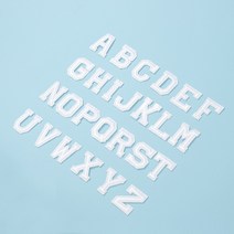 알파벳 다림질 열접착식 옷 패치 리폼 장식 수선 와펜