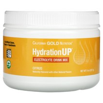 캘리포니아 골드 뉴트리션 Hydration UP 전해질 드링크 믹스 감귤류 맛 227g(8oz), 8 온스, 시트러스